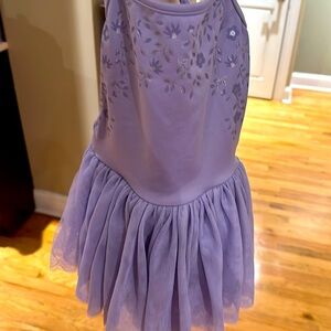 BLOCH girls 6x/7 dance tutu dress with floral design (fits like size 4/5t)
